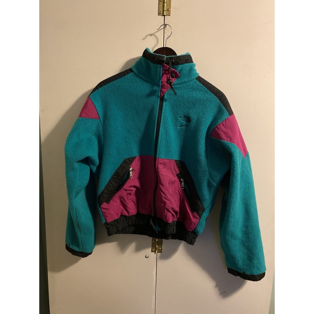 Vintage 90s The North Face Extreme Z Fleece Jacket Sz 12 Color Block USA Made